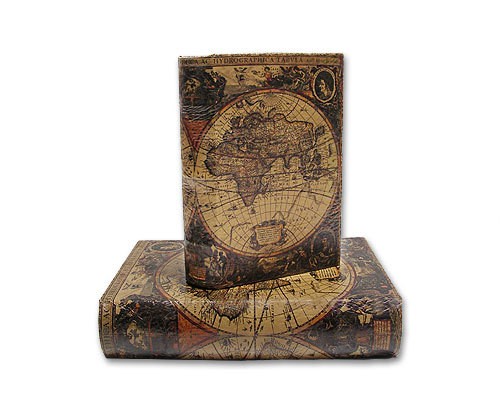 Hohles Buch mit Geheimfach Buchversteck Atlas Antik-Stil