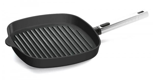 Woll Steakpfanne Diamond Pro Logic Induktion Aluguss abnehmbarer Stiel 28 x 28 cm