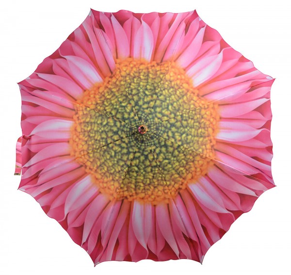 Regenschirm Blume Pink Stockschirm Schirm Ø 100cm