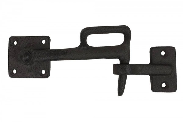 Sturmhaken Türhaken Gusseisen Antik-Stil Türschloß Schwarz 20cm