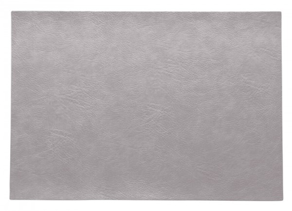 ASA Selection Tischset Silver Cloud Vintage Leder-Optik Platzset Grau