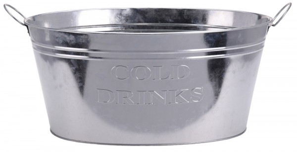 Getränkekühler Zinkwanne XL Cold Drinks Großer Sektkühler f Flaschen Gartenparty