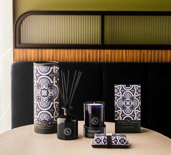 Castelbel Tile Seife Lavender & Chamomile (Lavendel & Kamille) Olivenöl-Seife - 200g