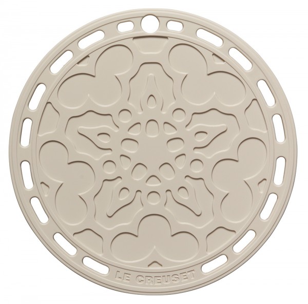 Le Creuset Silikon Untersetzer Tradition Rund Meringue 20cm