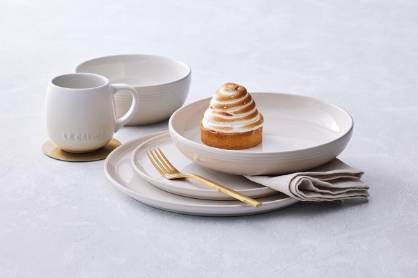 Le Creuset Speiseteller Coupe Steinzeug Meringue 27cm