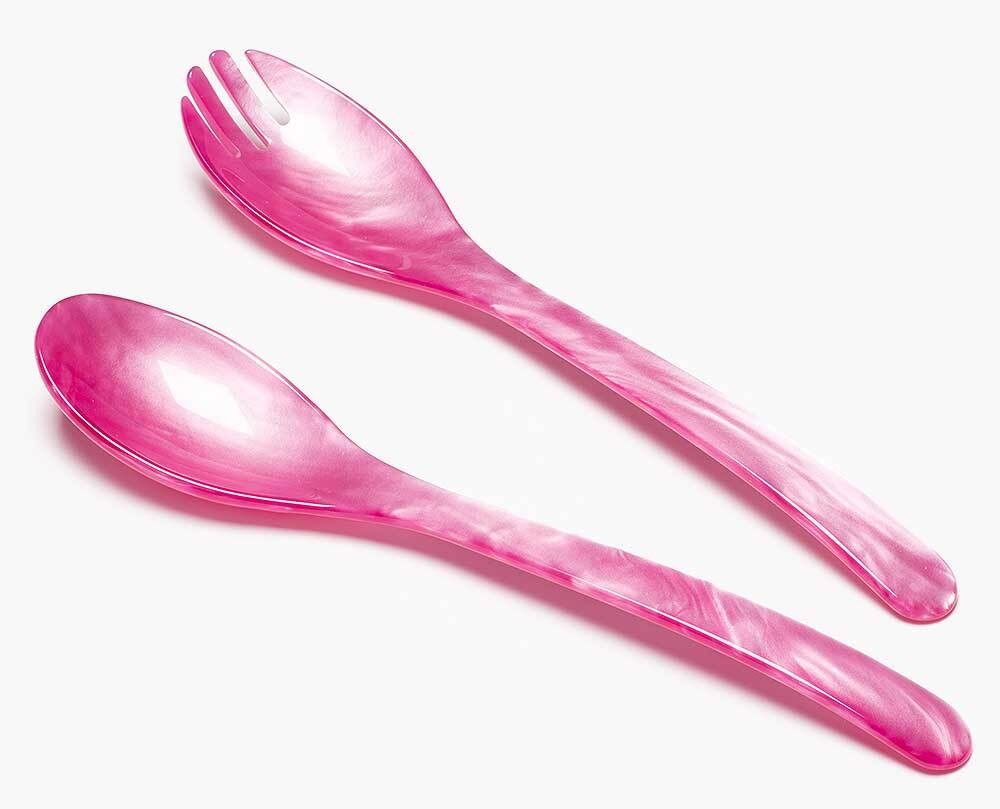 Heim Söhne Salatbesteck Acrylglas Pink