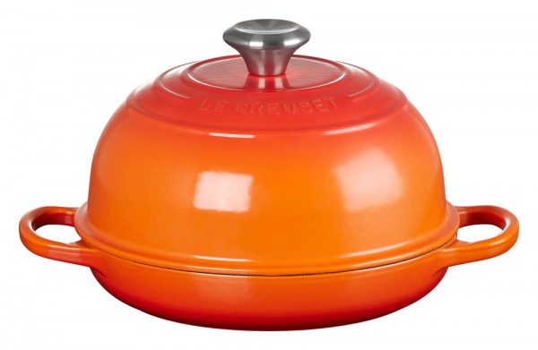 Le Creuset Brotbräter Rund Gusseisen Ofenrot 24cm