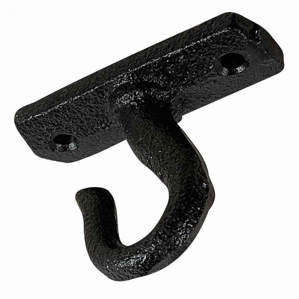 Deckenhaken Wandhaken Rustikal Wandhalterung Gusseisen Antik-Stil Schwarz 5,5cm