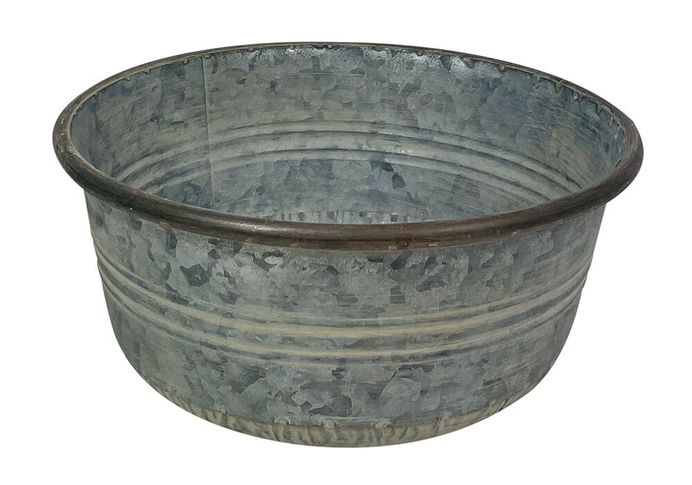 Zinkschale Dekoschale Zink Rund Pflanzschale Pflanzgefäß Blumentopf Vintage Zinkschale Dekoschale Zink Rund Pflanzschale Pflanzgefäß Blumentopf Vintage