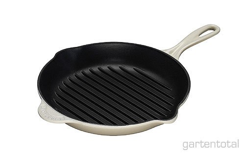Le Creuset Skillet-Grillpfanne Rund Guss Creme 26cm Le Creuset Skillet-Grillpfanne Rund Guss Creme 26cm