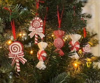 Christbaumschmuck CANDY Lollies Bonbons 8 Stück Weihnachtsbaumschmuck Christbaumschmuck CANDY Lollies Bonbons 8 Stück Weihnachtsbaumschmuck