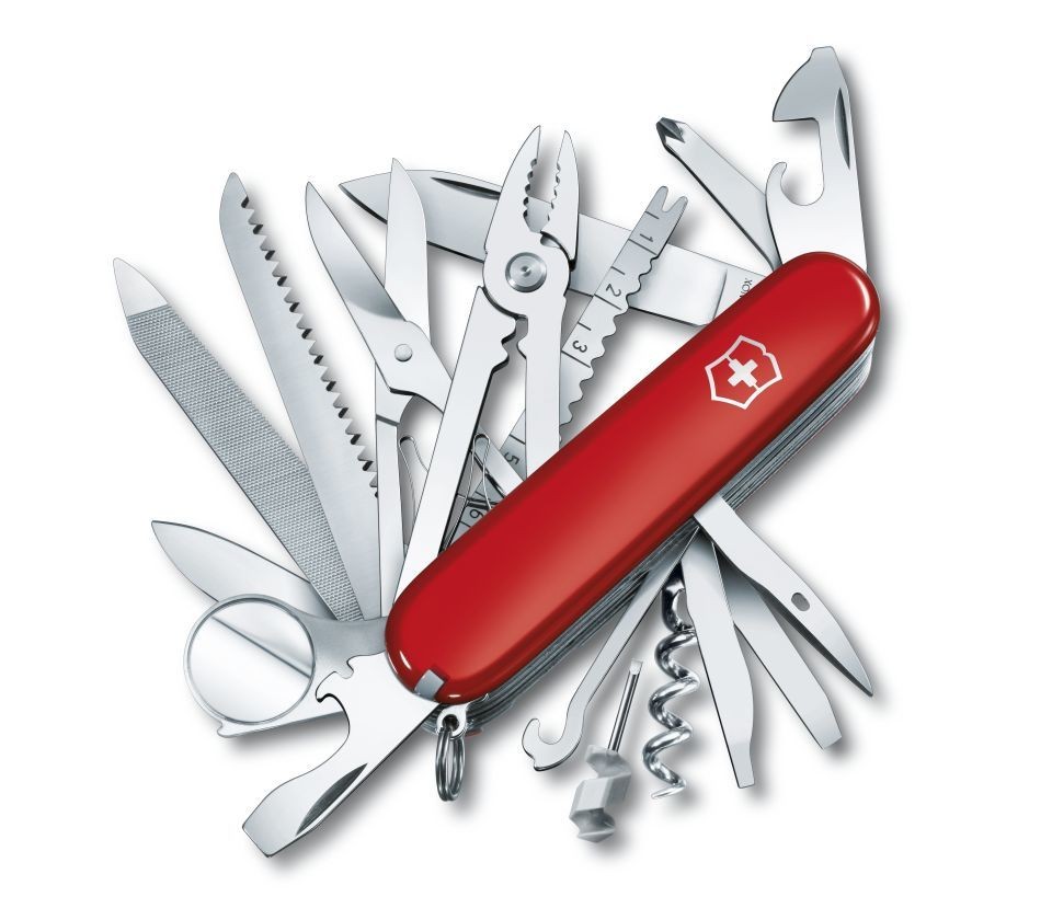 Victorinox Swiss Champ Rot Offiziersmesser Schweizer Taschenmesser - 33 Funktionen Victorinox Swiss Champ Rot Offiziersmesser Schweizer Taschenmesser - 33 Funktionen