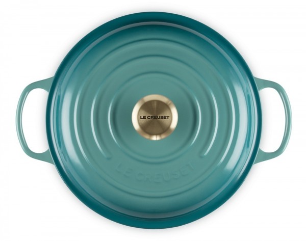 Le Creuset Gourmet-Profitopf Signature Gusseisen Bleu Riviera Blau