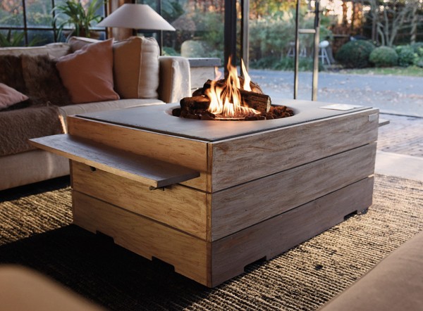 Happy Cocooning Feuertisch NICE & NASTY rechteckig schwarz 1070 x 800 x 460 mm