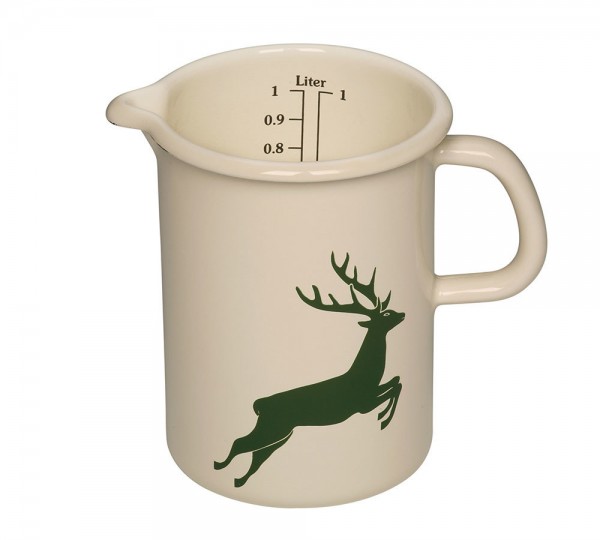 Riess Küchenmaß Emaille Messbecher Hirsch Grün 10cm