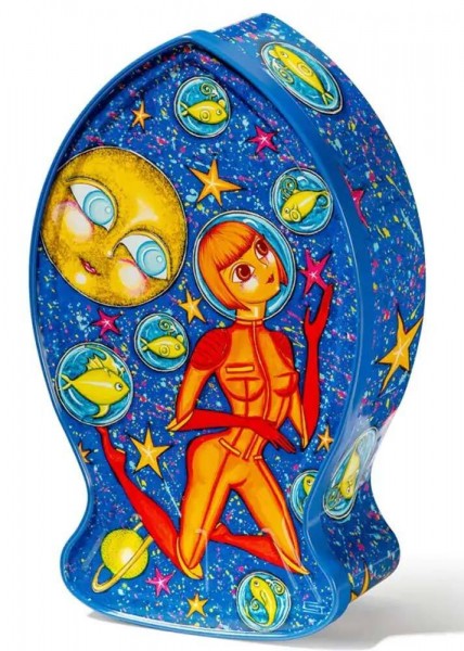 La Perle des Dieux Geschenkset Sardinen Lulu schwimmt im Weltraum Coralie Joulin