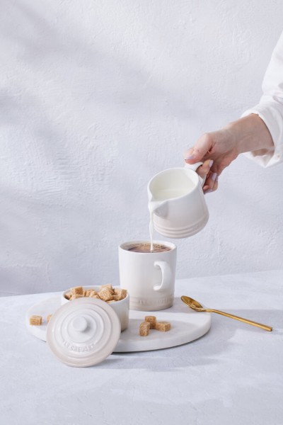 Le Creuset Zucker und Milch Set Steinzeug Meringue