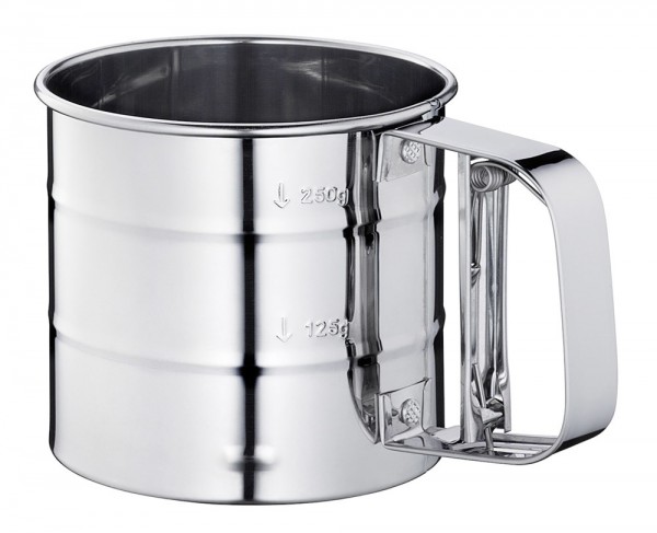 Küchenprofi Einhand-Mehlsieb Edelstahl