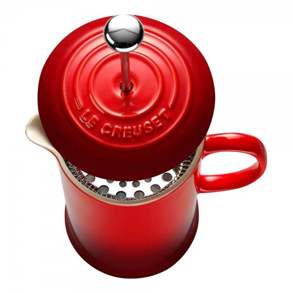 Le Creuset Kaffeebereiter Steinzeug Kirschrot