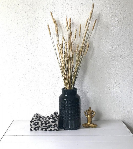 2x Weizensträuße getrocknet Weizen Bund mit Stiel Trockenblumenstrauß Natur