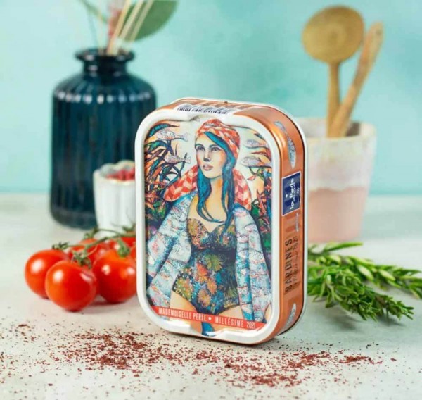 La Perle des Dieux Jahrgangssardinen 2021 Mademoiselle Perle - Dose 115 g