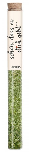Gourmet Berner - schön, dass es dich gibt - Kräutersalz in Vitro Reagenzglas 35g