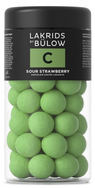 Lakrids by Bülow - C - Sour Strawberry - Schokoladen-Lakritz