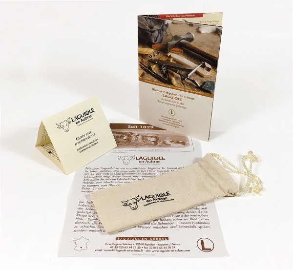 Laguiole en Aubrac Taschenmesser Wacholder (Genévrier) matt 12 cm