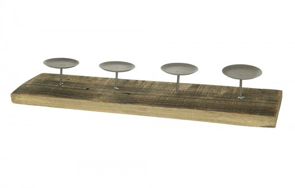 Kerzentablett Holz Vintage Rechteckig Adventstablett Natur Adventskranz Landhaus