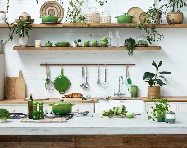 Le Creuset Wasserkessel Tradition Bamboo Green 2,1L