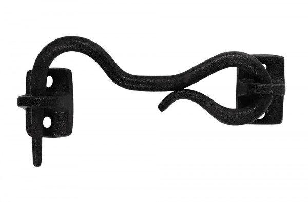 Kistenverschluss Schließhaken Truhenverschluss Gusseisen Antik-Stil Schwarz