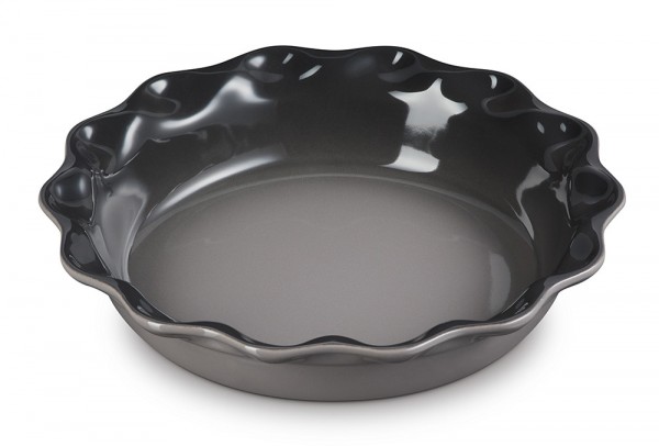 Le Creuset Pie-Form Kuchenform Steinzeug Flint Grau23cm