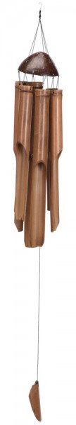 Windspiel Bambus Klangspiel Groß für Garten Balkon Feng Shui Schöner Klang 100cm