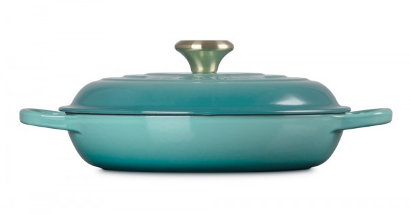 Le Creuset Gourmet-Profitopf Signature Gusseisen Bleu Riviera Blau