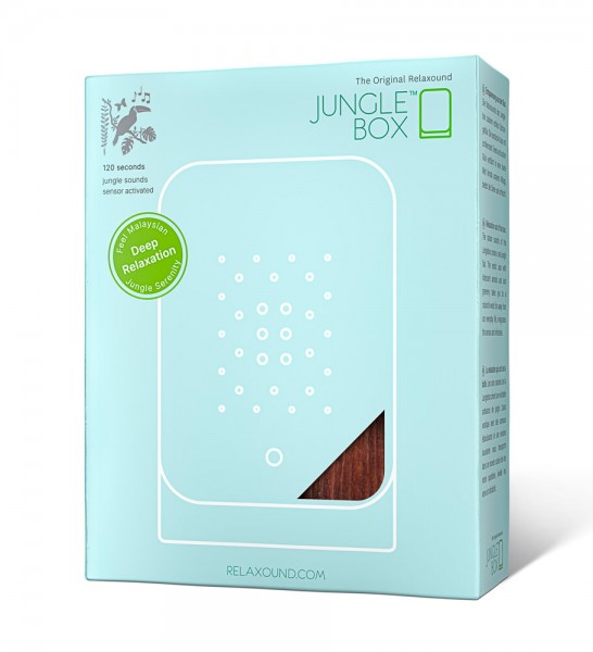Junglebox Teak Style Holz Dschungelgeräusche mit Bewegungsmelder Entspannung