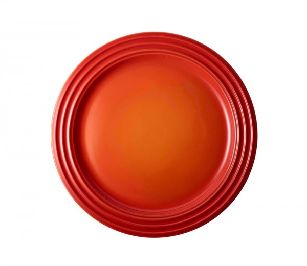 Le Creuset Frühstücksteller Steinzeug Ofenrot 22cm