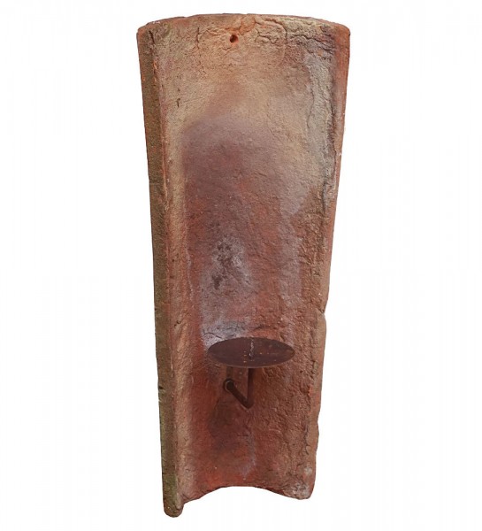 zeitzone Echt Antiker Dachziegel mit Kerzenhalter Landhausstil Wandkerzenhalter