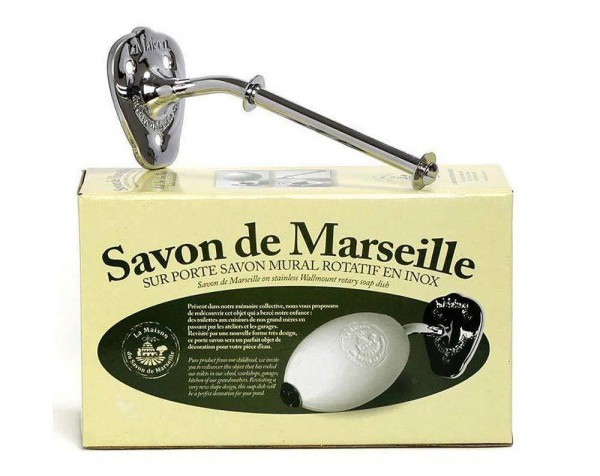 Savon Rotatif Drehseifenhalter Wandseifenhalter Edelstahl Verchromt