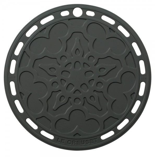 Le Creuset Silikon Untersetzer Tradition Rund Flint 20cm