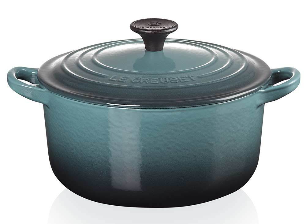 Le Creuset Bräter Signature Rund Gusseisen Ocean