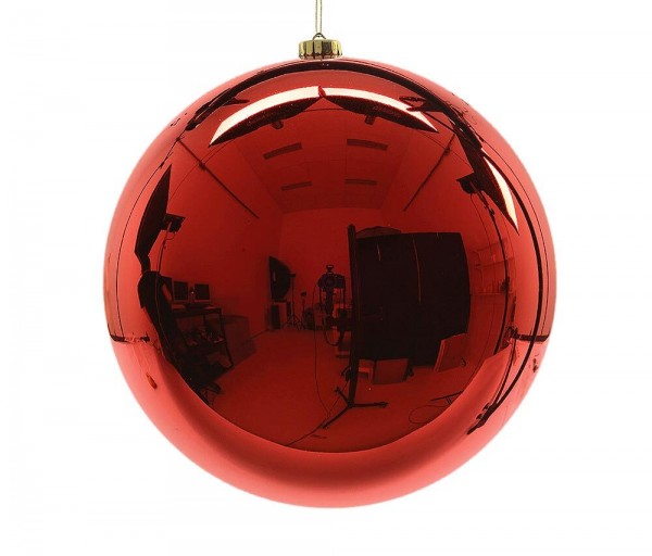 Große Christbaumkugel Rot Glänzend Weihnachtsbaumkugel 20cm