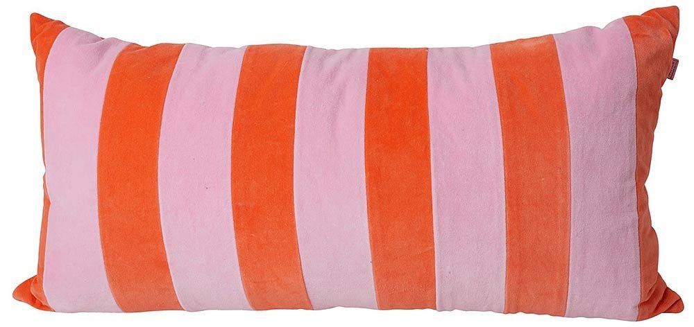 Rice Kissen Multi Streifen Orange Pink Dekokissen Gestreift 40x80cm