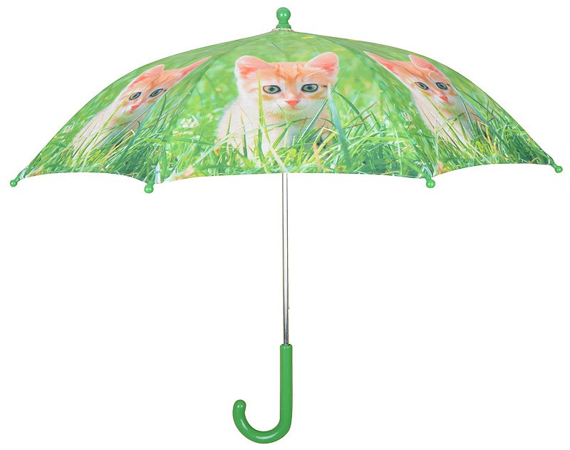 Kinder Regenschirm Kätzchen Tiermotiv Katzenbaby Kinderschirm