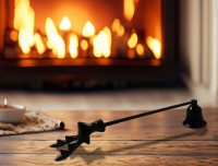 : Kerzenlöscher Rentier : Kerzenlöscher Rentier Schwarz Weihnachten Flammenlöscher Dochtlöscher Nostalgie 28cm