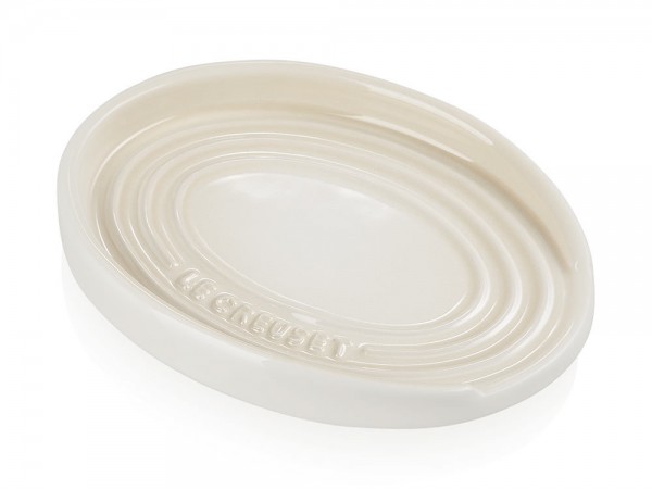 Le Creuset Kochlöffelablage Oval Kochlöffelhalter Steinzeug Meringue