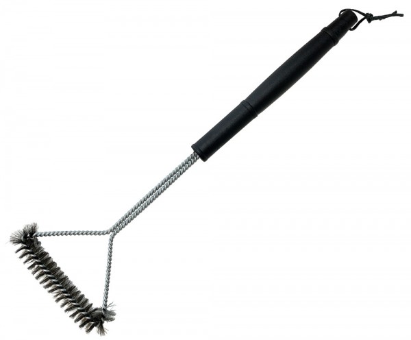 Grillbürste Langer Griff Edelstahl Borsten Dreieckig 51cm Holzkohle- & Gasgrill