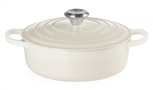 Le Creuset Gourmet-Bräter Signature Gusseisen Meringue 24cm