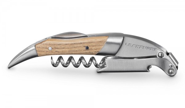 Le Creuset Premium Kellnermesser Sommeliermesser Holz Eiche