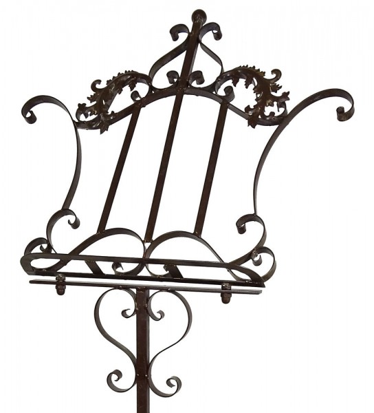 Notenständer Notenpult Gästebuch-Ständer Eisen 170cm Verstellbar Antikstil Braun