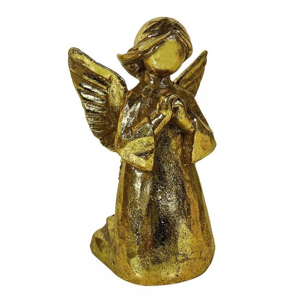 Engel Figur Schutzengel gold Statue kniend betende Hände Antik-Stil 13cm